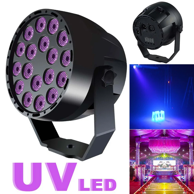 Ультрафиолетовый миниатюрный светодиодный прожектор 18 светодиодов