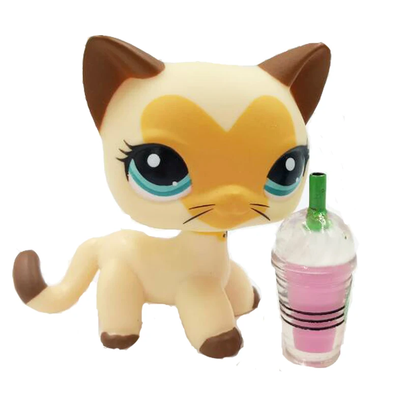 Lps кошка магазин домашних животных игрушки сердце лицо #3573 желтые короткие волосы