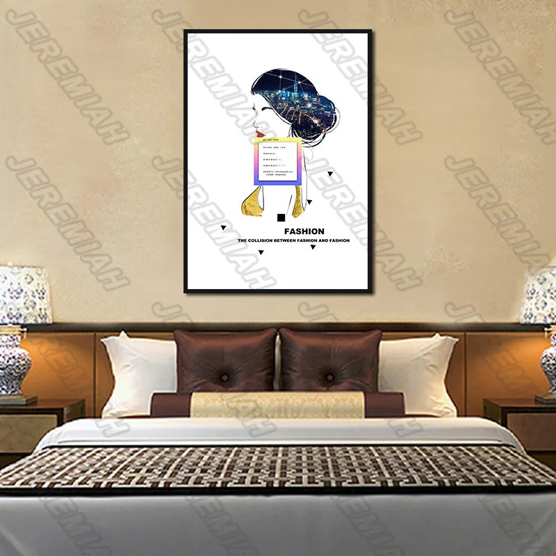 

Elegant Beauty Poster Nordic Style Wall Art Canvas Print Painting Modern Living Room Decoration