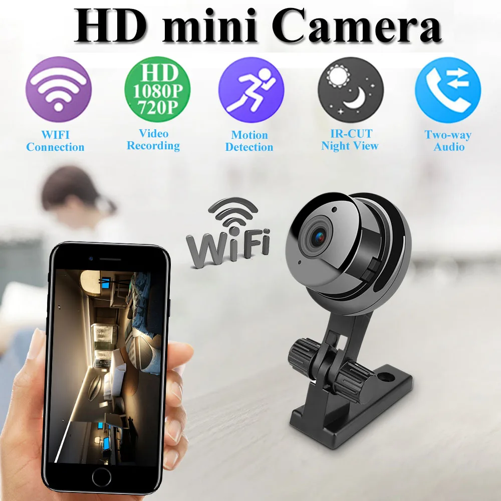 IP камера видеонаблюдения 1080P 720P/1080P ночное видение SD карта 32 Гб|Камеры