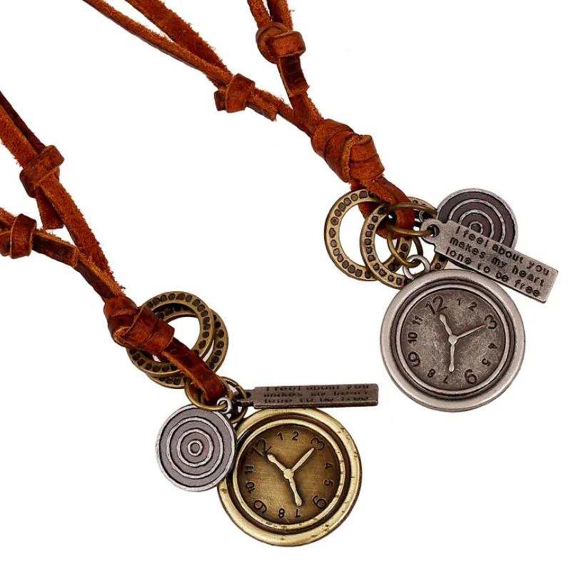 Винтажные бронзовые в стиле стимпанк кулон длинное ожерелье ретро из