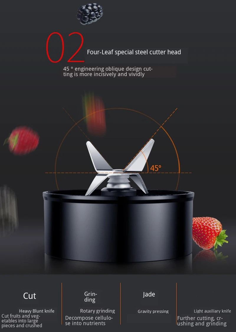 Сверхмощный коммерческий блендер профессиональный миксер Кухонный комбайн