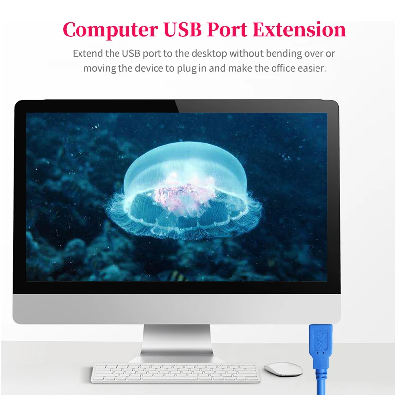 Кабель USB 3 0 штекер-гнездо высокоскоростной адаптер для синхронизации данных |