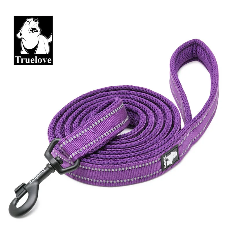 Purple Truelove поводок для собак нейлоновый поводок для собак поводки для питомцев Светоотражающая черная Золотая лента для собак товары для домашних животных TLL2112 все сезоны - Цвет: Purple