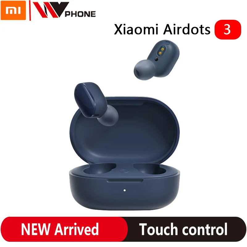 Xiaomi Redmi AirDots 3 Mi True Wireless Bluetooth 5.2 Earphone Stereo Auto Link Smart Wear Apt-X Adaptive Touch Control Headset