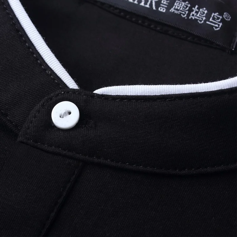 2019 модная Мужская хлопковая футболка с длинным рукавом Однотонная Топы И