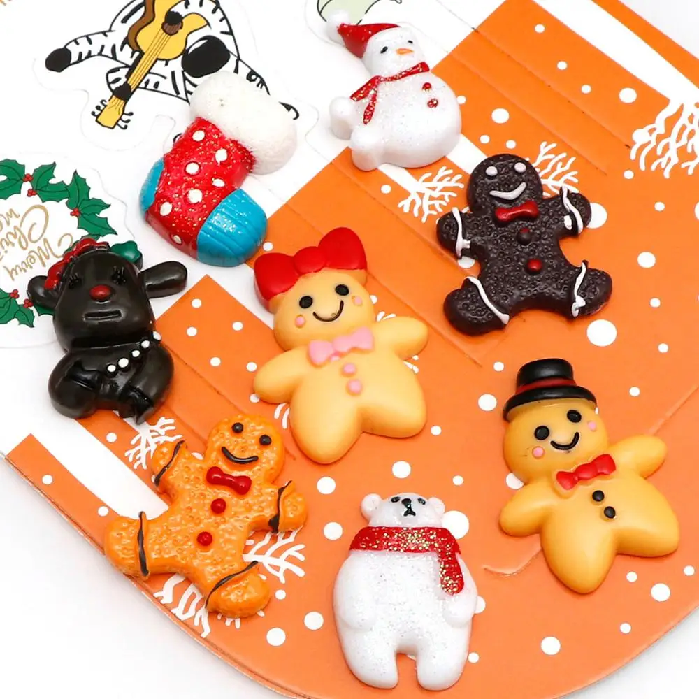 20 шт. рождественские пряничные человечки из смолы детские игрушки сказочные