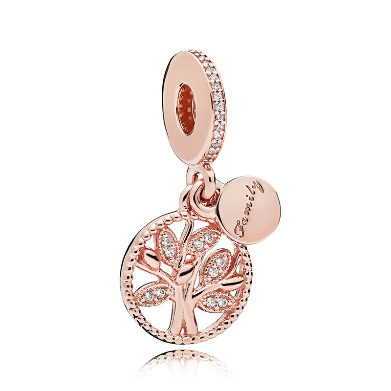 Сверкающие листья семейное наследие кулон в виде дерева жизни подвеска браслет