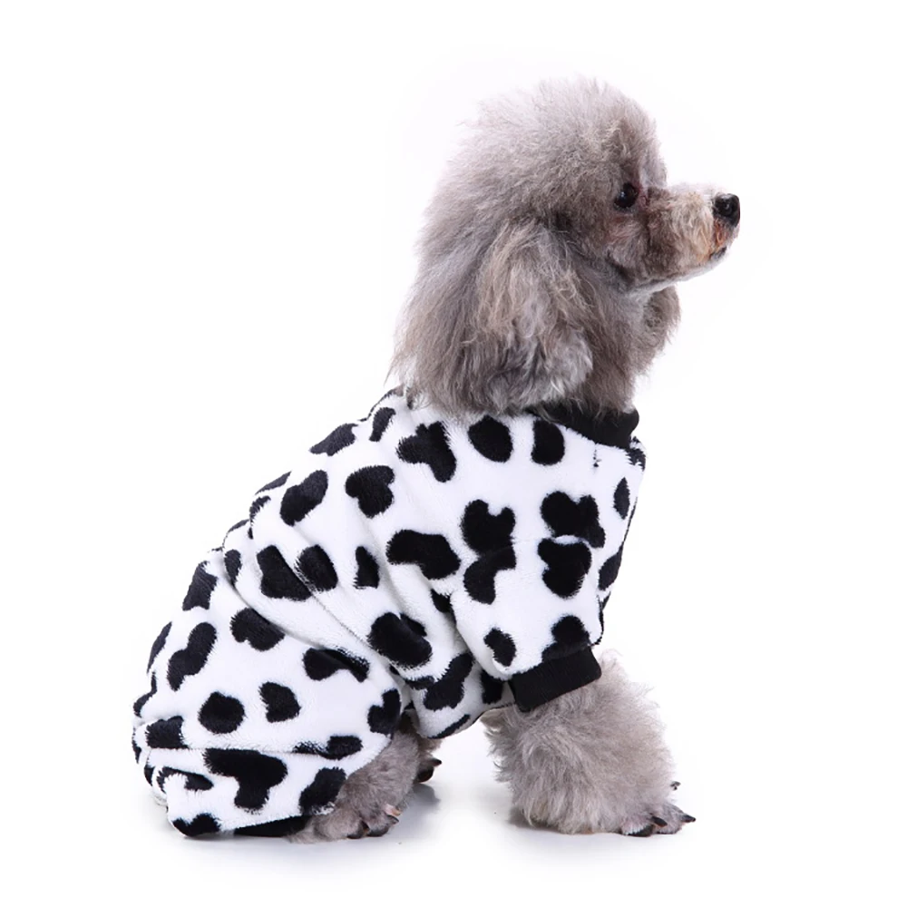 

Pajamas Pet Puppy Dog Pet Home Clothes Warm Pajamas Fleece Home Coat Autumn Dog Pajamas
