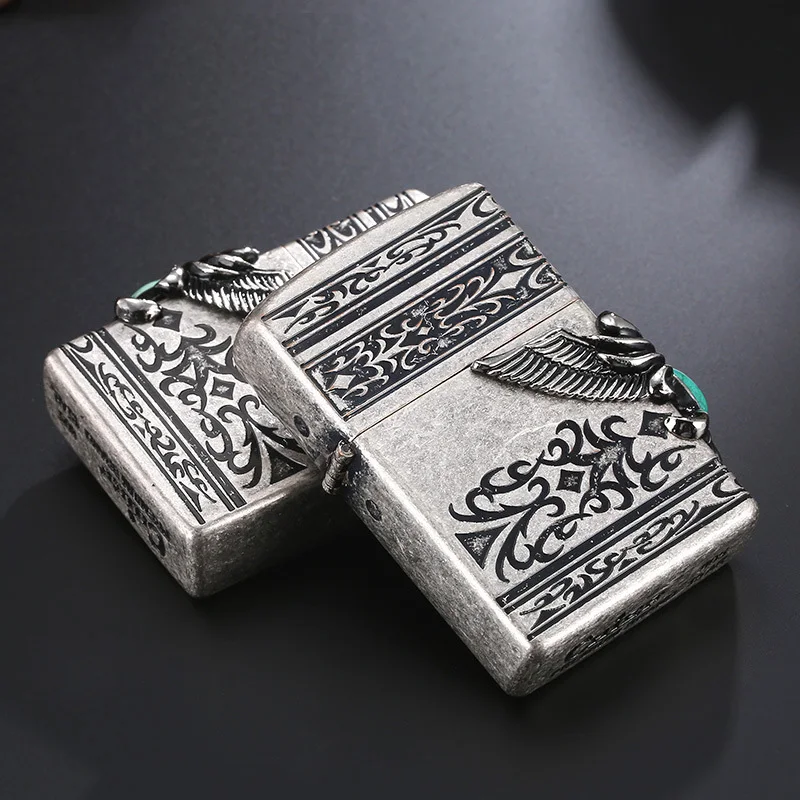 Ветрозащитная Зажигалка на керосин латунные масляные зажигалки в стиле ретро