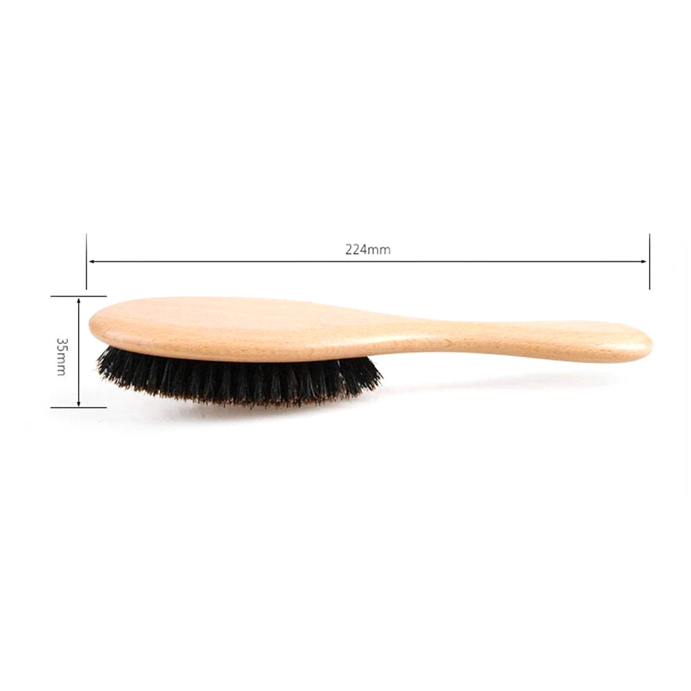 

Anti-Static Care Brush Head Wild Boar Bristles Hair Comb Airbag Massage Relaxing Scalp Massage Brush Styling Tool