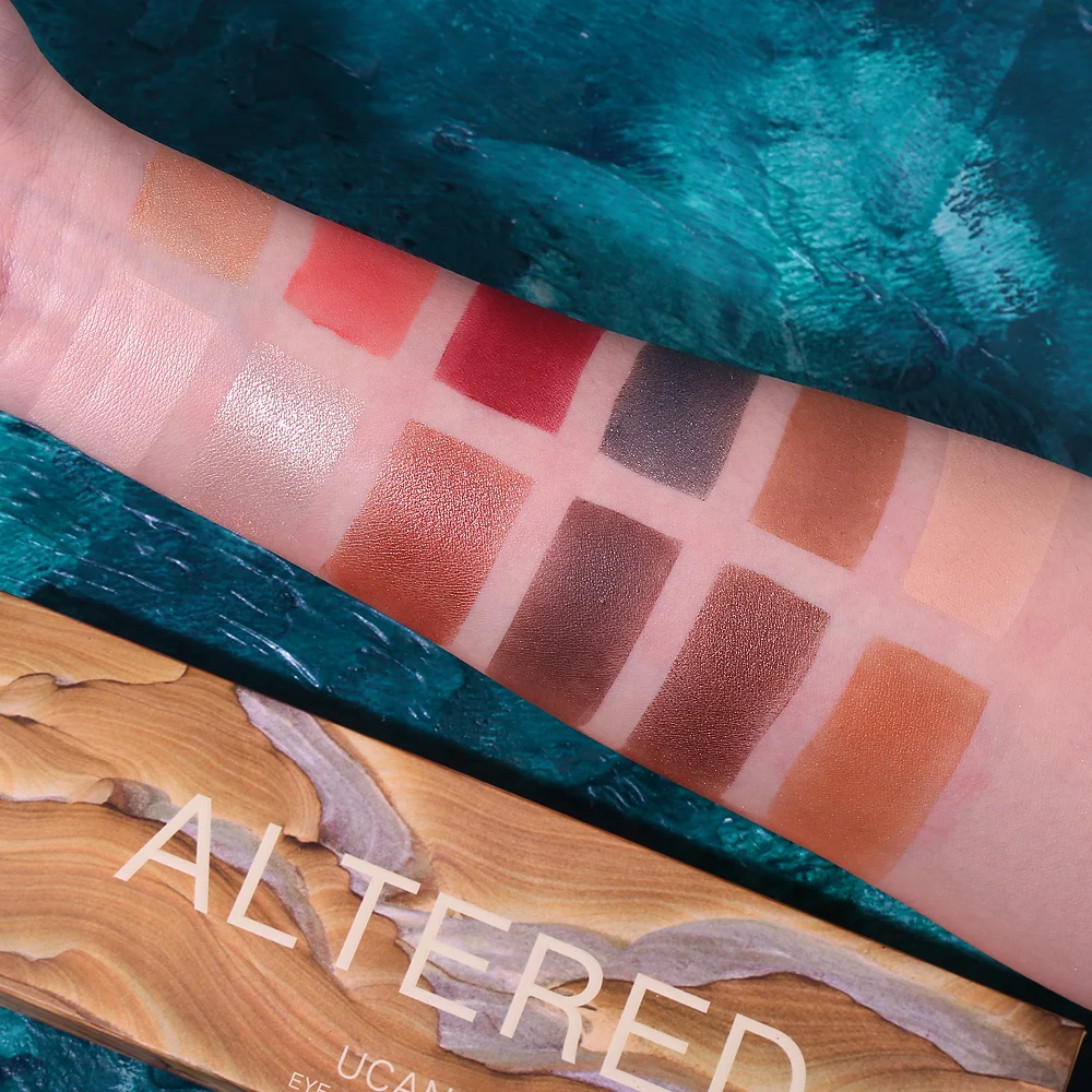 UCANBE палитра теней для век 12 цветов блестящие матовые мерцающие тени пудра