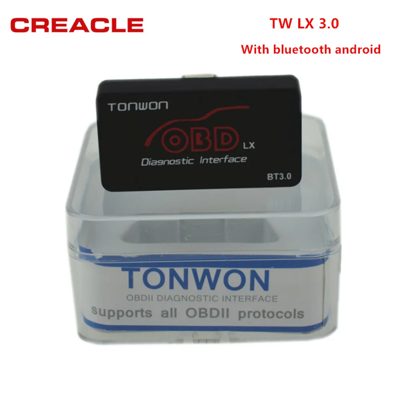 TONWON OBD LX Bluetooth 3 0 Для Android Профессиональный OBD2 сканер диагностический инструмент