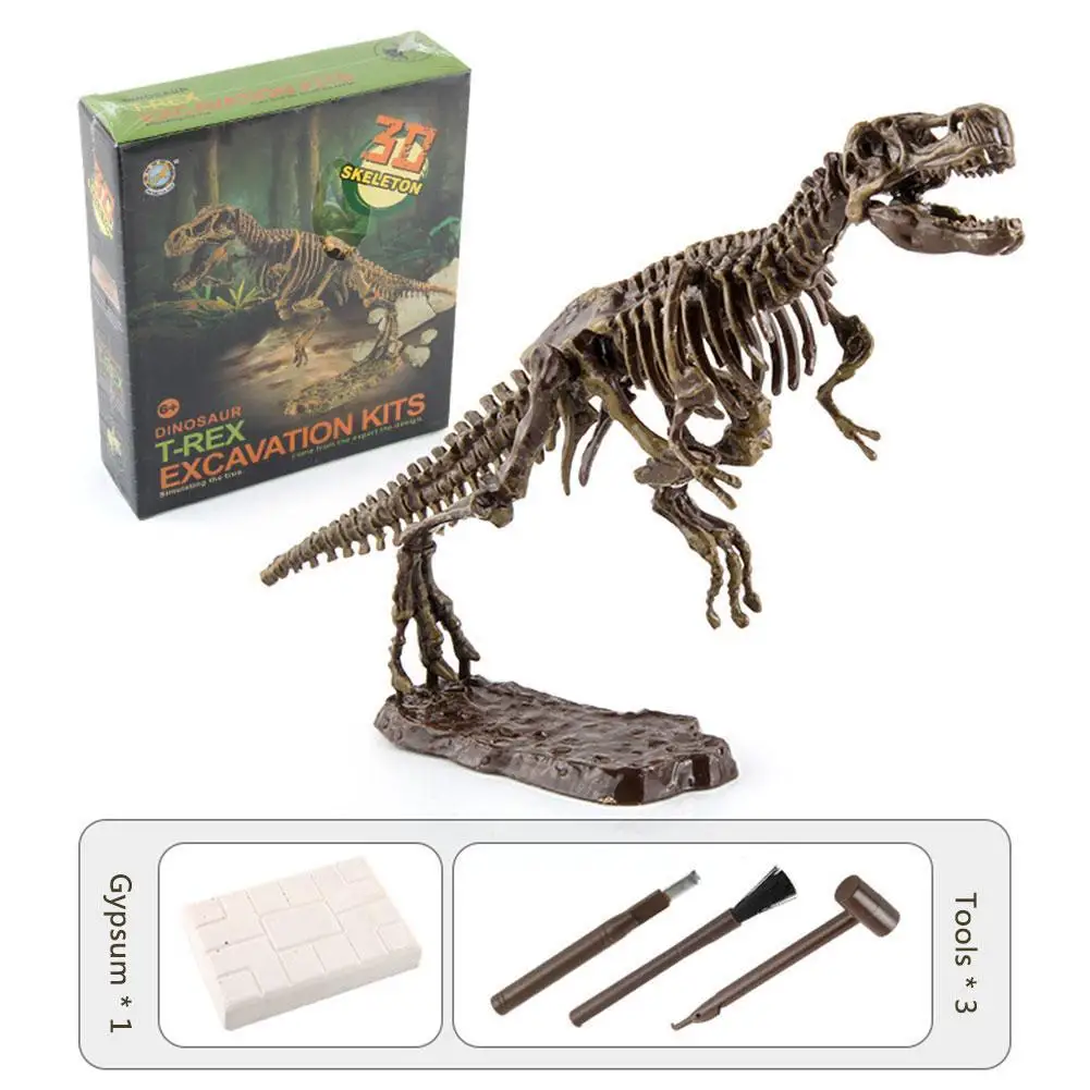 

Children DIY Dinosaur Digging Toys Jurassic Animals Assembly Toys Fossil Digging Skeleton Archeology Dinosaur T8N7