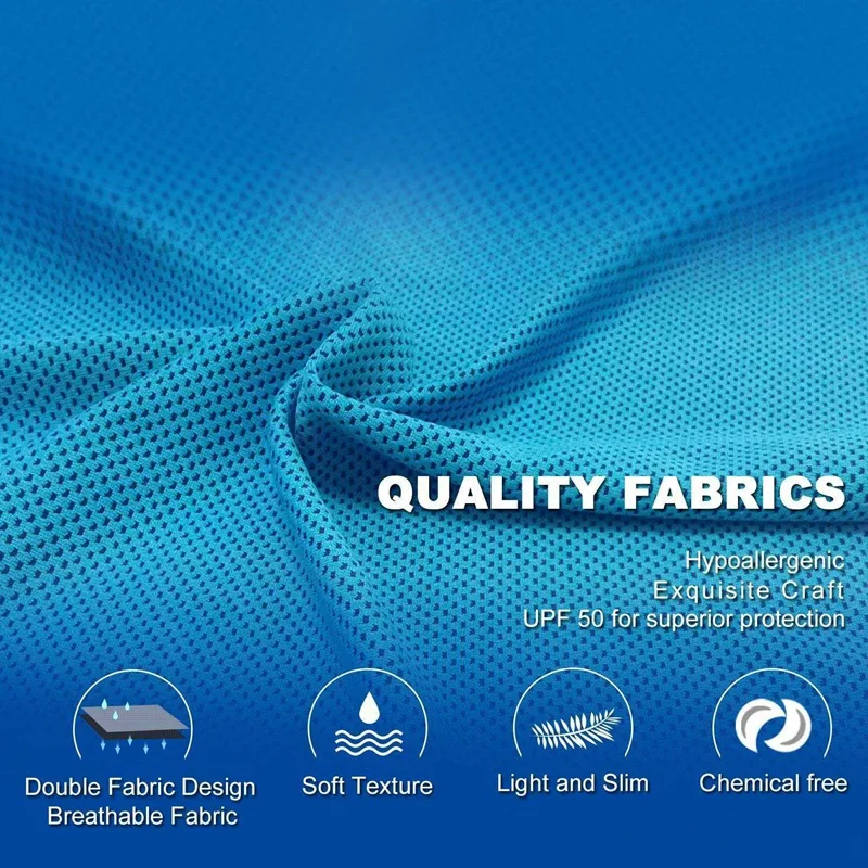 

6 Pack Cooling Towel Soft Breathable Ice Sports Towel Absorbent Fast Drying Towels for Yoga Sport Workout Fitness