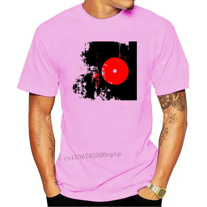 

New Vinyl Record Turntable Faded Vinyl Tee Shirts Short Sleeve 100% Cotton T-Shirts Male T Shirts Printing Oversize