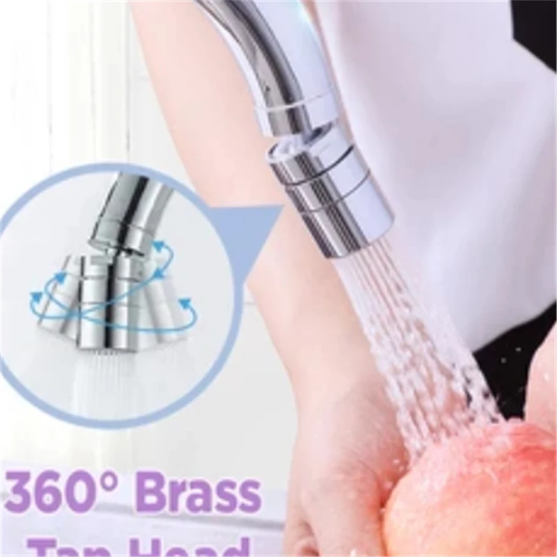 

360 Rotary Long/Short Filter Water Stream Faucet Pull out Bathroom Universal Plastic Kitchen Faucet Shower Head Economizer