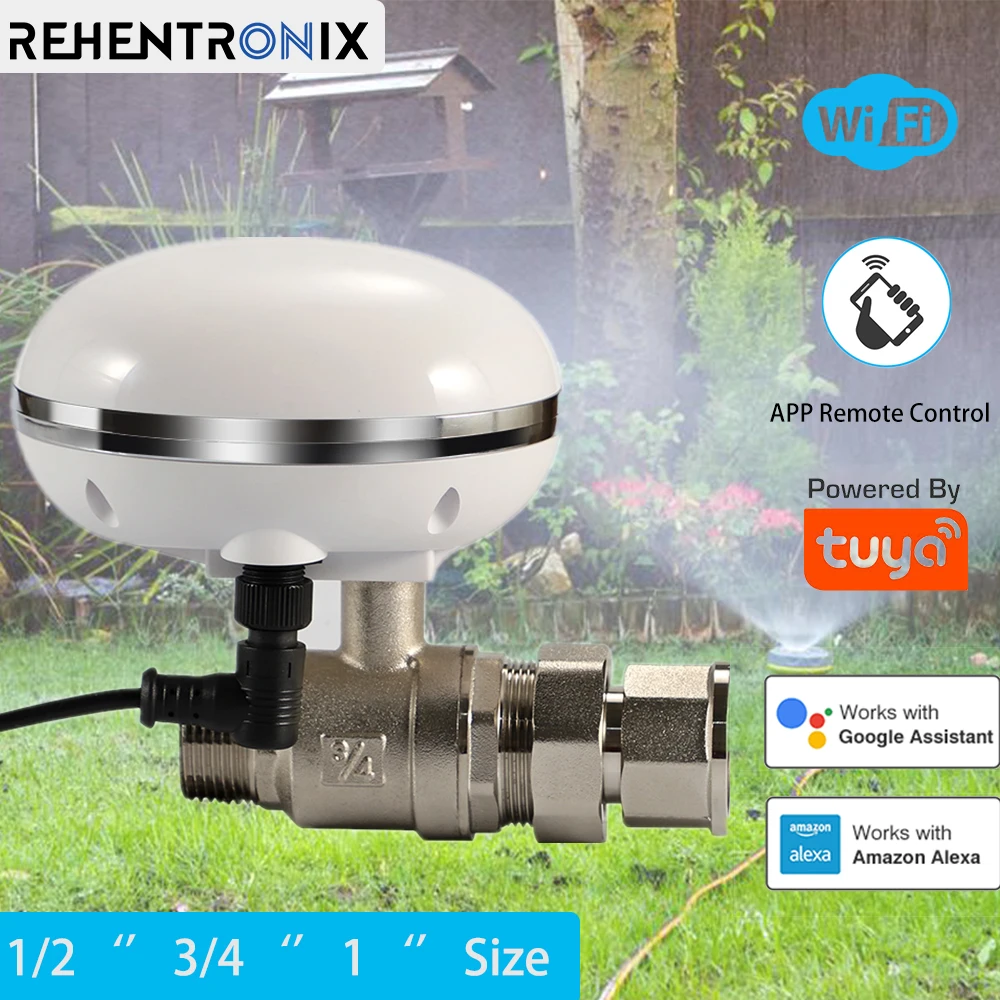 

Умный садовый клапан для полива воды, 1 дюйм, с поддержкой Alexa и Google Voice