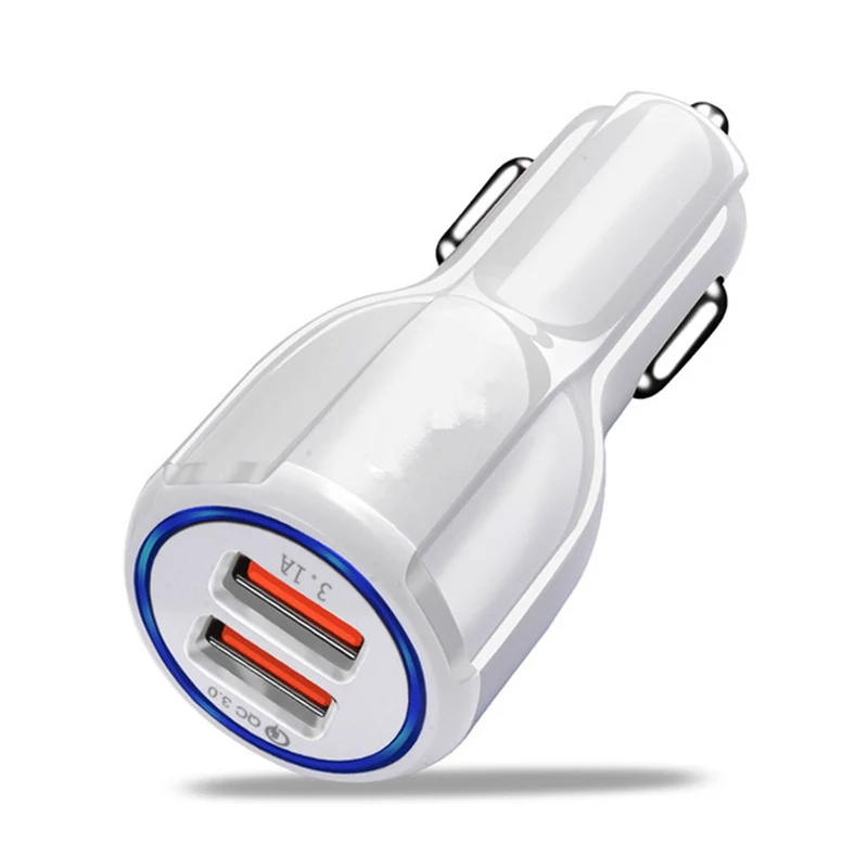Автомобильное зарядное устройство с двумя Usb-портами адаптер для быстрой зарядки