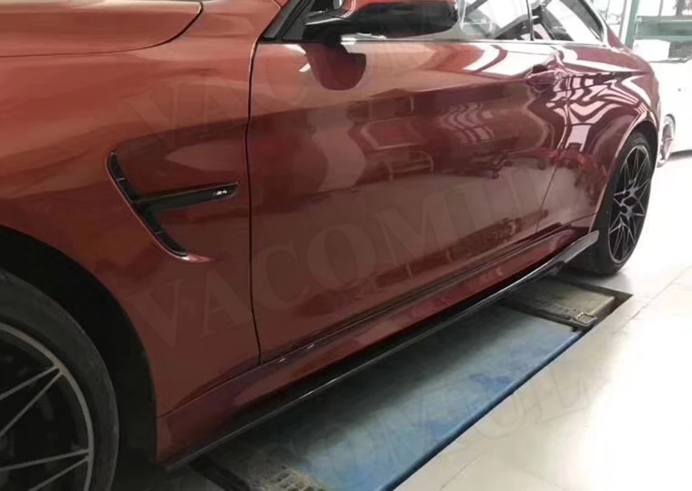 3 4 Подставка тренога из углеволокна серия сторона юбки фартук для BMW F80 M3 F82 F83 M4 2012