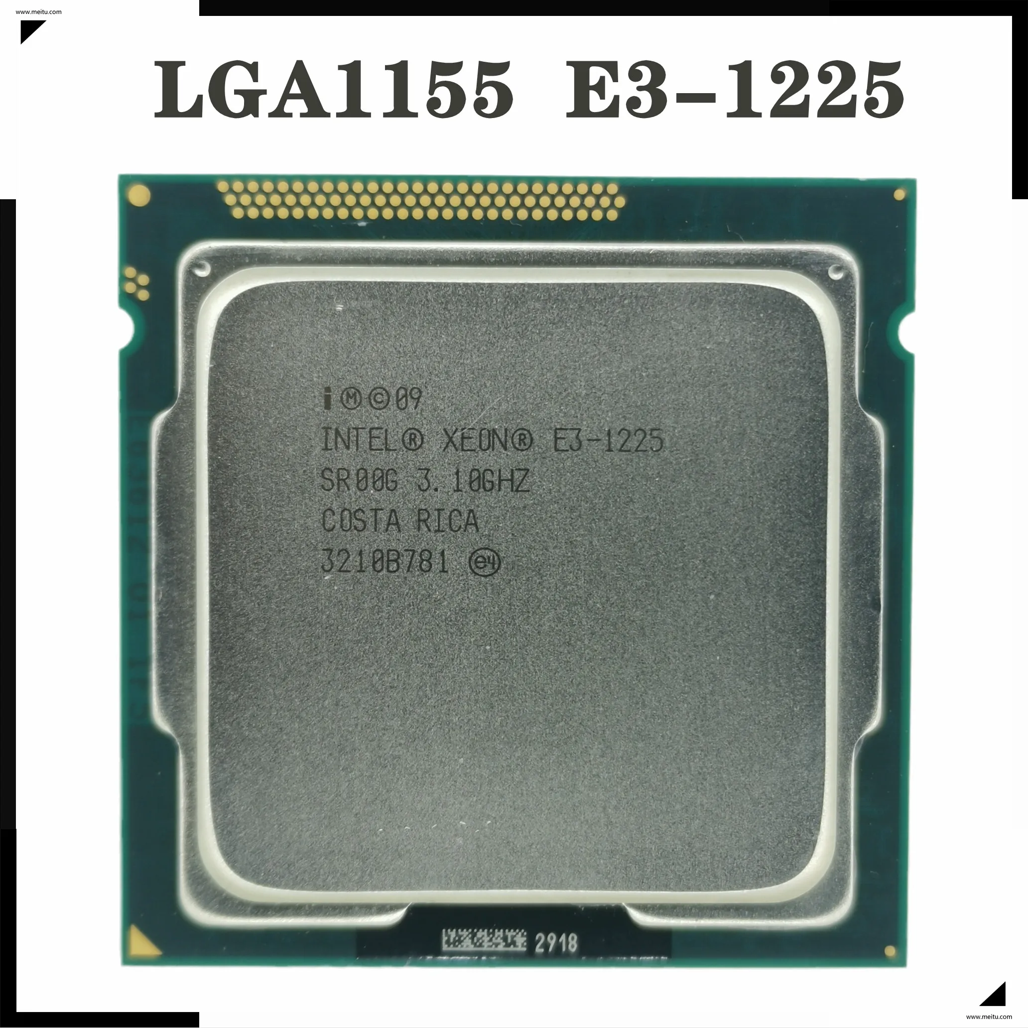 Настольный процессор Xeon E3-1225 E3 1225 3 1 ГГц четырехъядерный ЦПУ Процессор 6M 95W LGA 1155 |