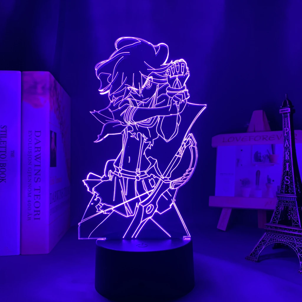 

Anime Kill La Kill Ryuko Matoi Led Night Light for Bedroom Decor Light Brithday Gift Manga Kill La Kill 3d Table Lamp Acrylic