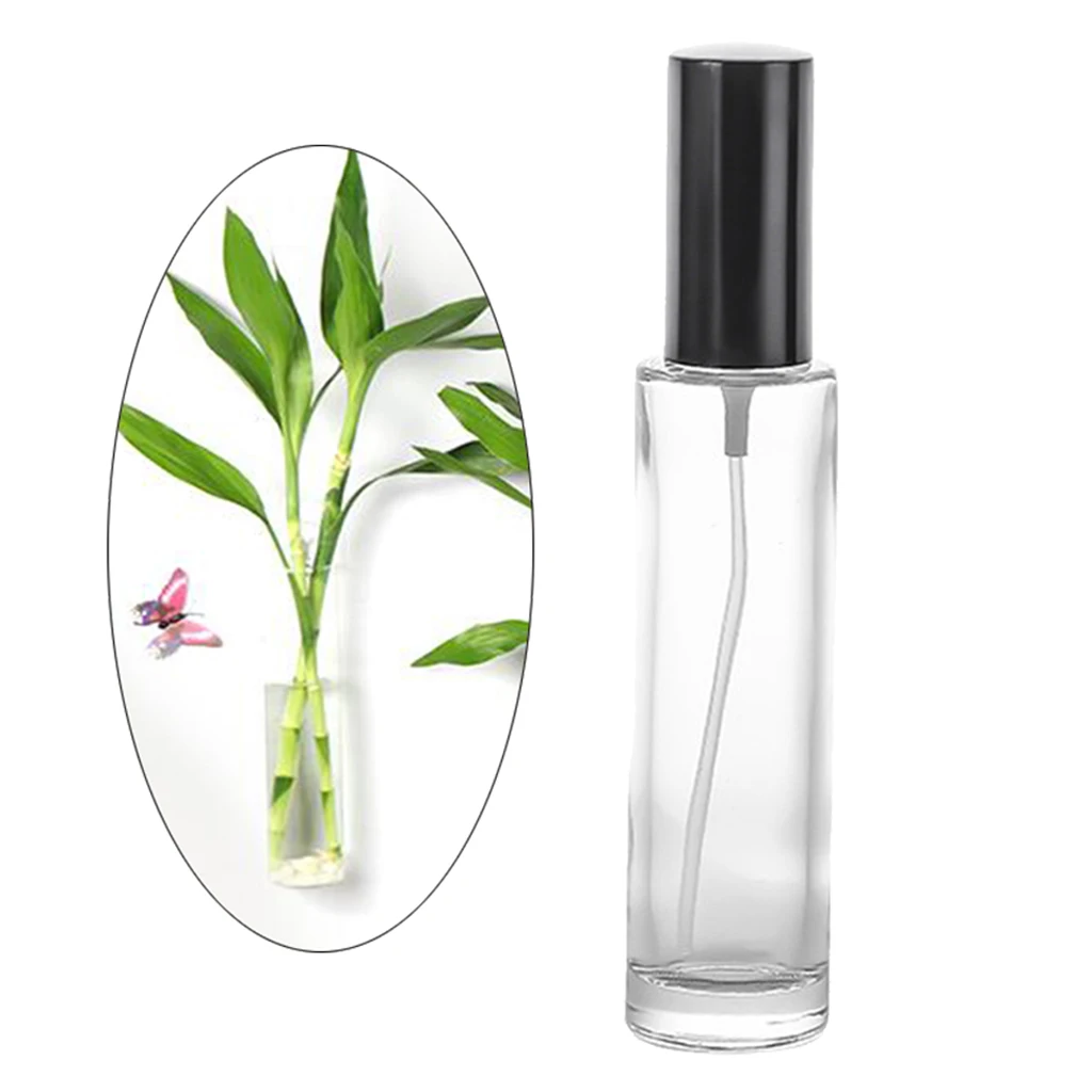 

100ml Glass Bottle Clear Leak-proof Spray Bottles Refillable Liquid Container