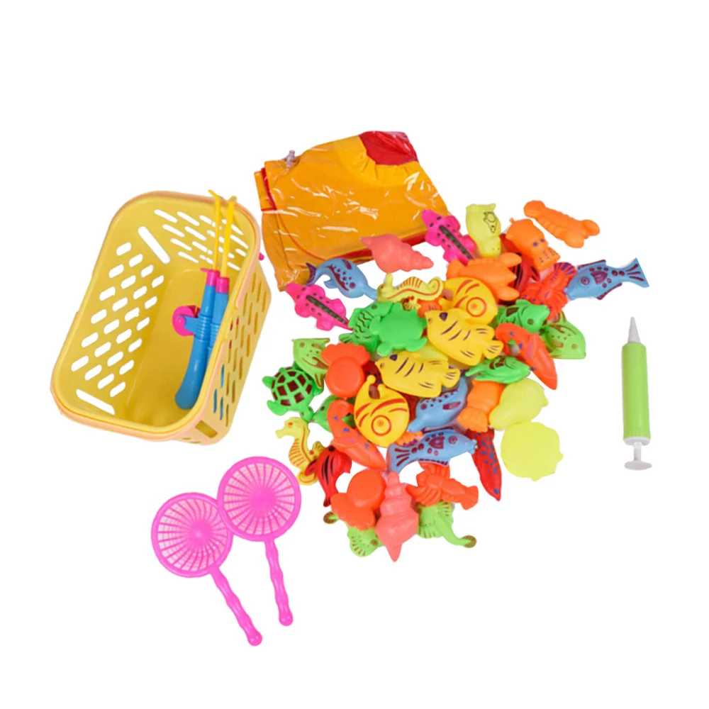 1 Набор/50 шт магнитные рыбные игрушки интересный игровой набор для рыбалки