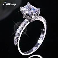 visisap 6mm8mm finger accessories for europe united states emereld shape zircon rings for lady icedout luxury gifts ring b2928
