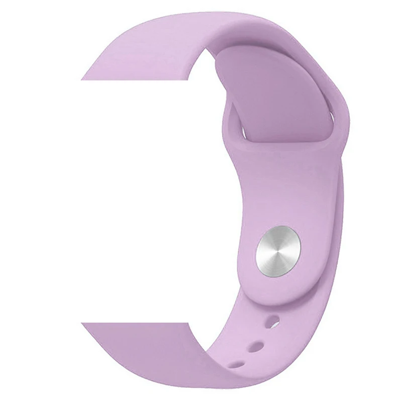 Purple Ремешок для Apple Watch 5 4 3 2 1 силиконовый спортивный браслет для часов Apple Watch 44 мм 40 мм 42 мм 38 мм Ror IWatch band - Цвет ремешка: Purple
