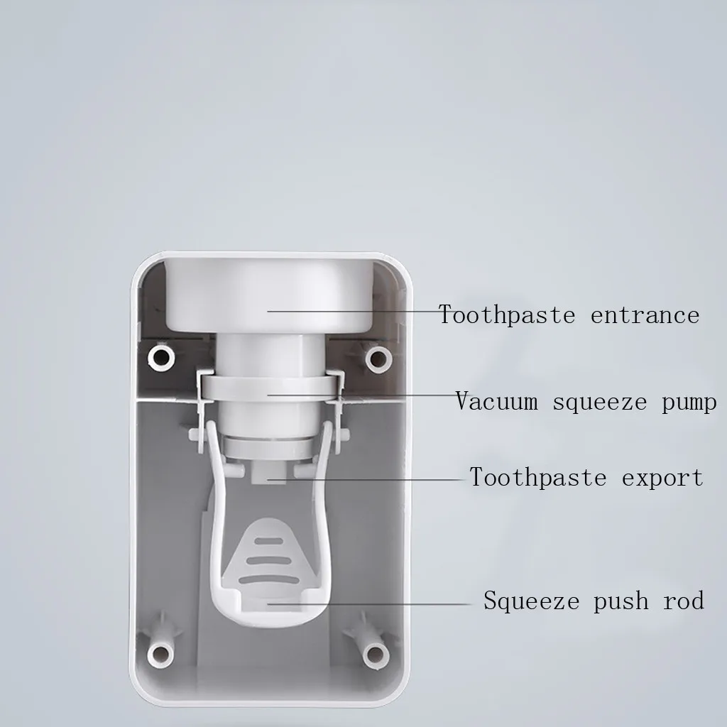 Домашний дозатор зубной пасты Hogar автоматический настенный держатель
