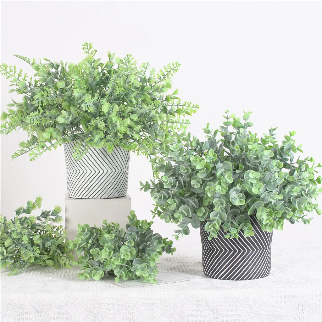 1 шт. Пластик искусственные растения держатели висит трава для дома и сада