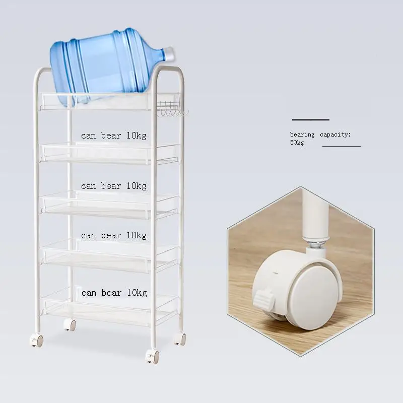 

De Cozinha Room Estantes Organization Estanteria Bathroom Sponge Holder Organizer Prateleira with Wheels Kitchen Storage Shelf