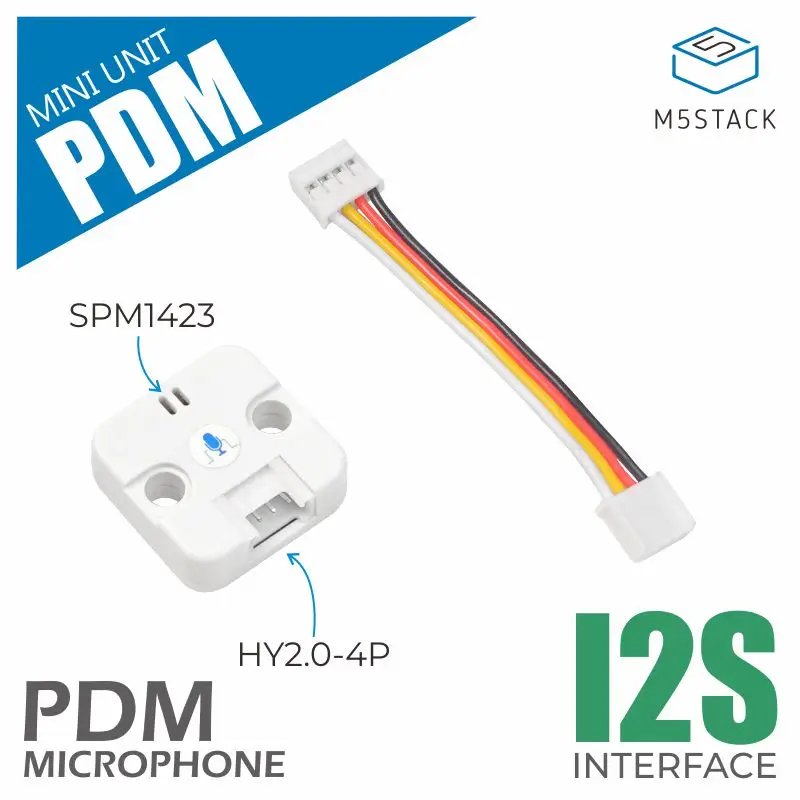 M5Stack официальный микрофон PDM (SPM1423) модуль модуляции импульсной плотности сигнала