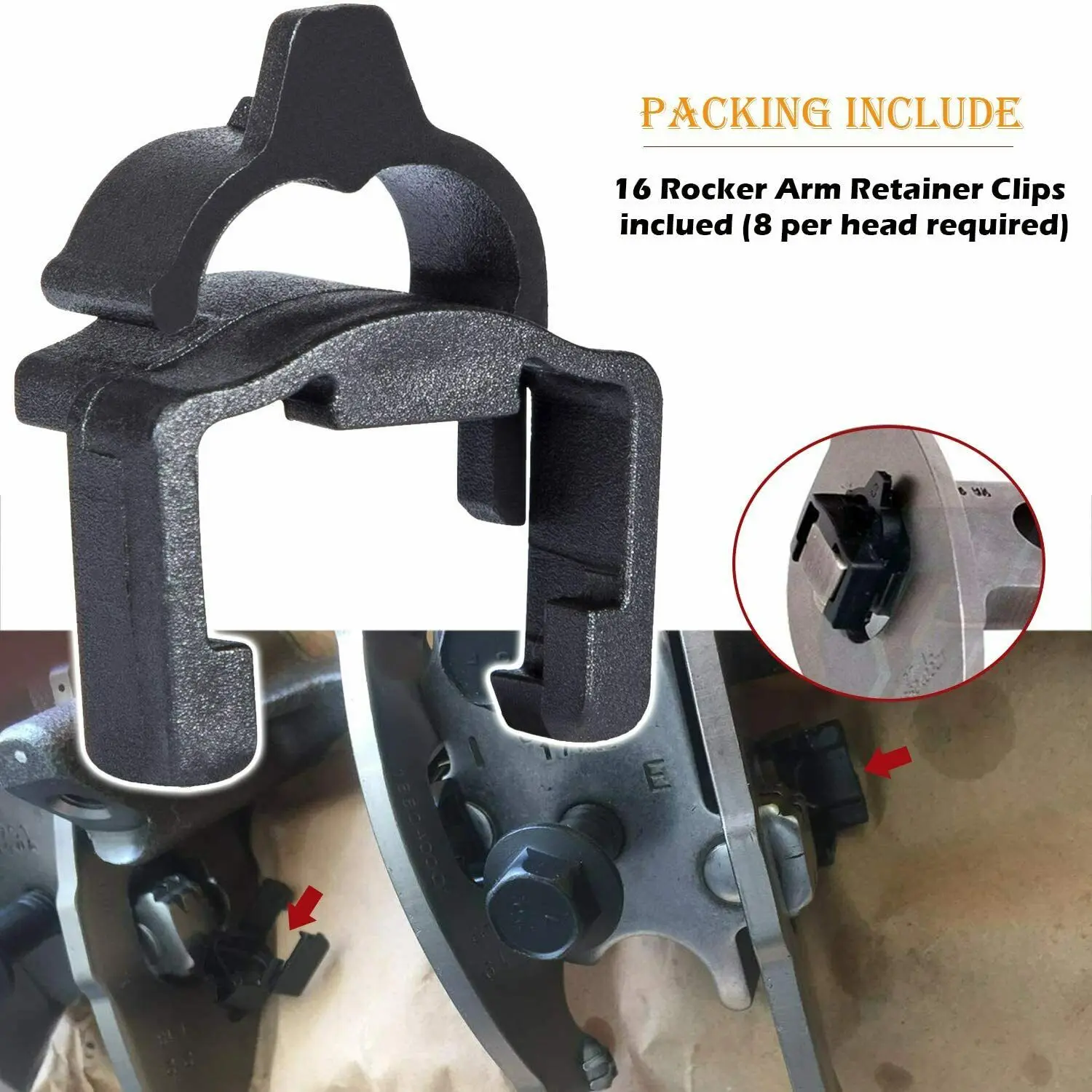 W302193 Rocker Arm Retainer Clip For 2003~2010 Ford 6.0L Powerstroke Diesel Engines Replace OEM (16 Pcs/Set) | Автомобили и