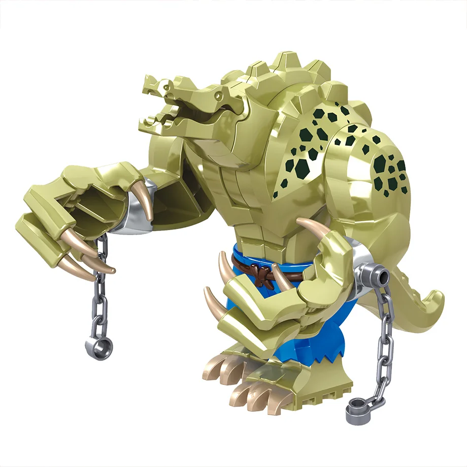 

Wholesale Bulk 10pcs Crocodile Killer Blocks Figure Creative Animal Building Blocks Plastic Toys For Children