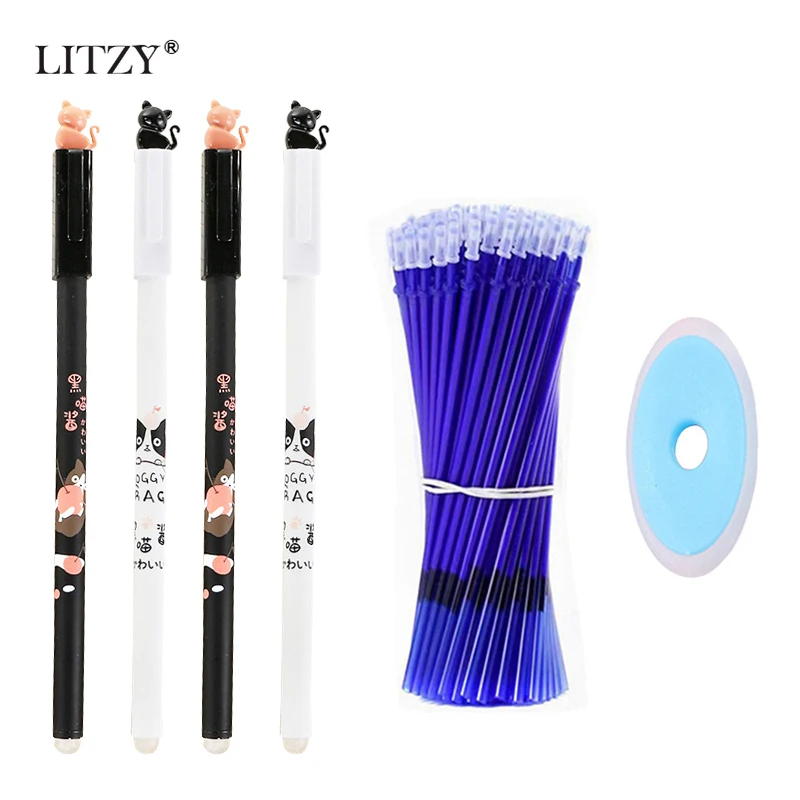 Набор ручек со стираемыми кошками 25 шт./лот милые ручки с единорогом моющаяся