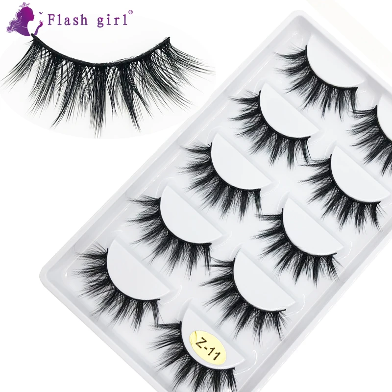 

Free Shipping Flash Girl Z11 Faux Mink Eyelashes Bulk Natural Lashes Wholesale Soft Mink Eye Lashes Extension Individual