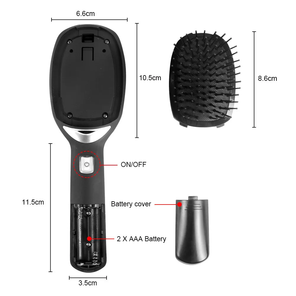 

2021 Newest Electric Hair Ionic Brush Straightening Irons Negative Ion Comb Anti-static Scalp Massage Straight Hair Comb Wholesa