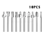 Фасонные фрезы HSS фрезы для древесины Dremel набор роторных инструментов 10 шт. 18 дюйма 3 мм Прямая поставка
