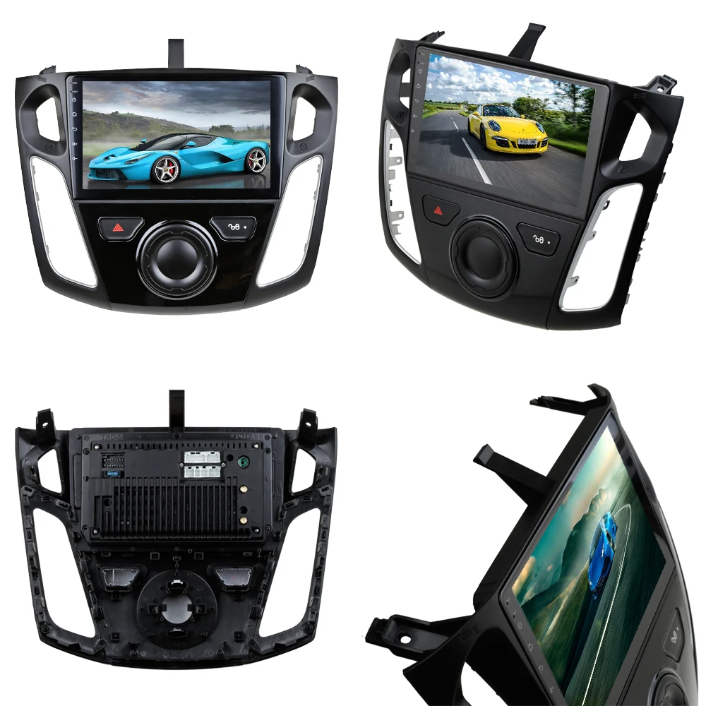 Автомобильный мультимедийный плеер Sinosmart Android 8 1 2Din IPS/QLED 2.5D экран gps радио