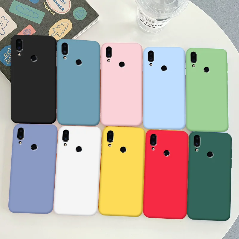 case for meizu note 9 case soft tpu silicone case solid color protective phone shell for meizu note 9 back cover cases free global shipping
