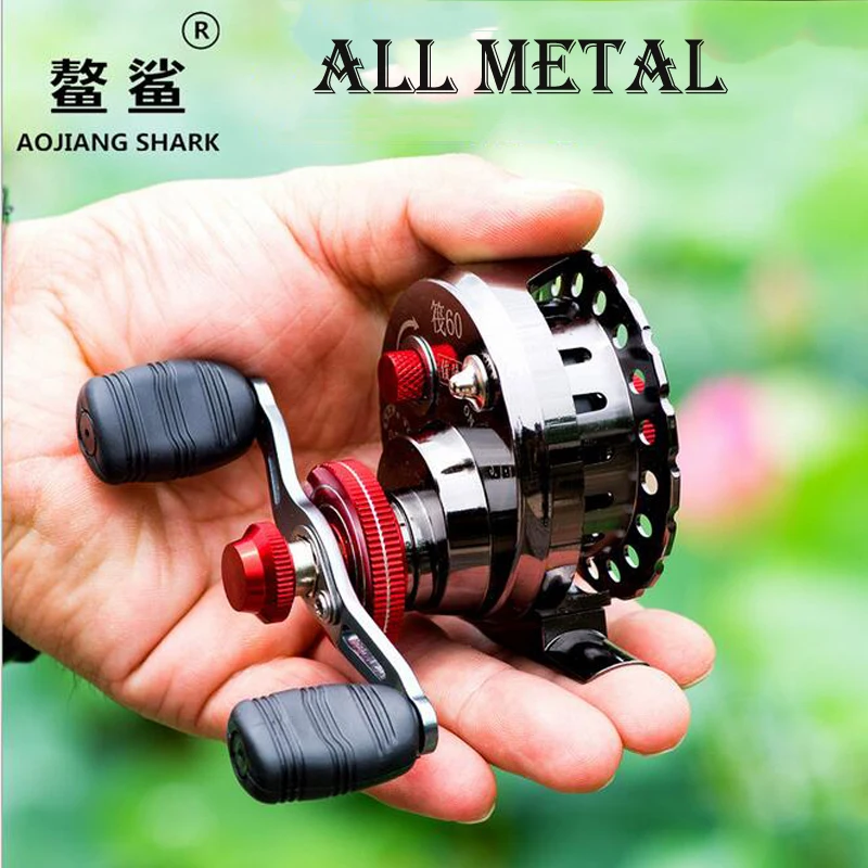 NEW High quality all metal fishing reel flywheel ice fishing 3.1:1 transmission ratio right / left hand fishing wheel