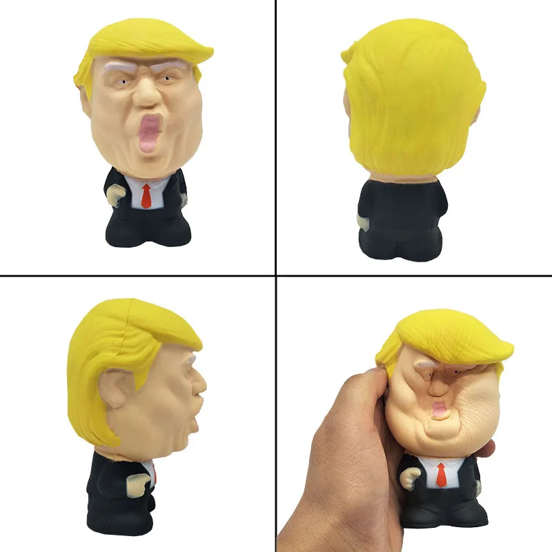 

1Pcs Creative Funny Donald Trump Extrusion Recovery Shape Squeeze Toys Soft Fashion PU Slow Rebound Doll Decompression Toys