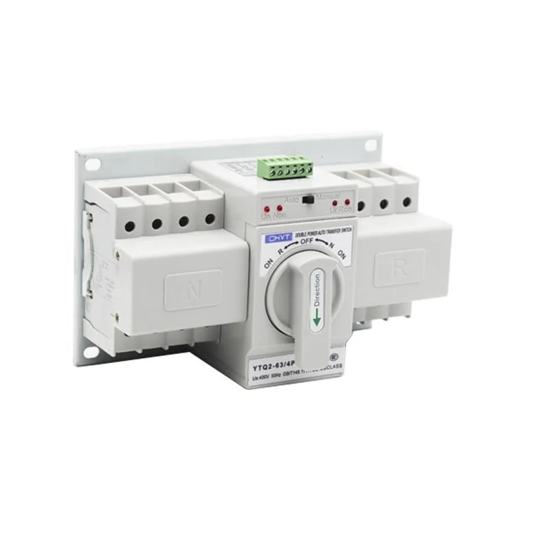 Dual Power Automatic Transfer Switch 2P AC 110V 230V 63A YTQ2-63 CB Class ATS Change Over Electrical Tools | Обустройство дома
