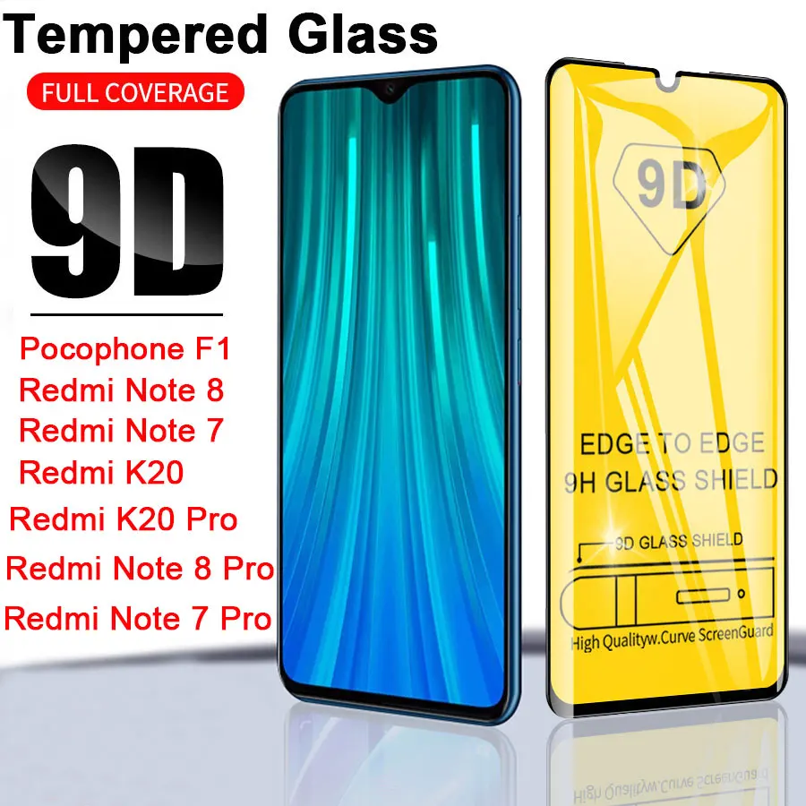 9D Xiao mi Red mi Note 8 7 Pro 8T закаленное стекло mi Note 10 Pro Защита экрана для Red mi K20 Pro Pocophone F1 закаленное стекло