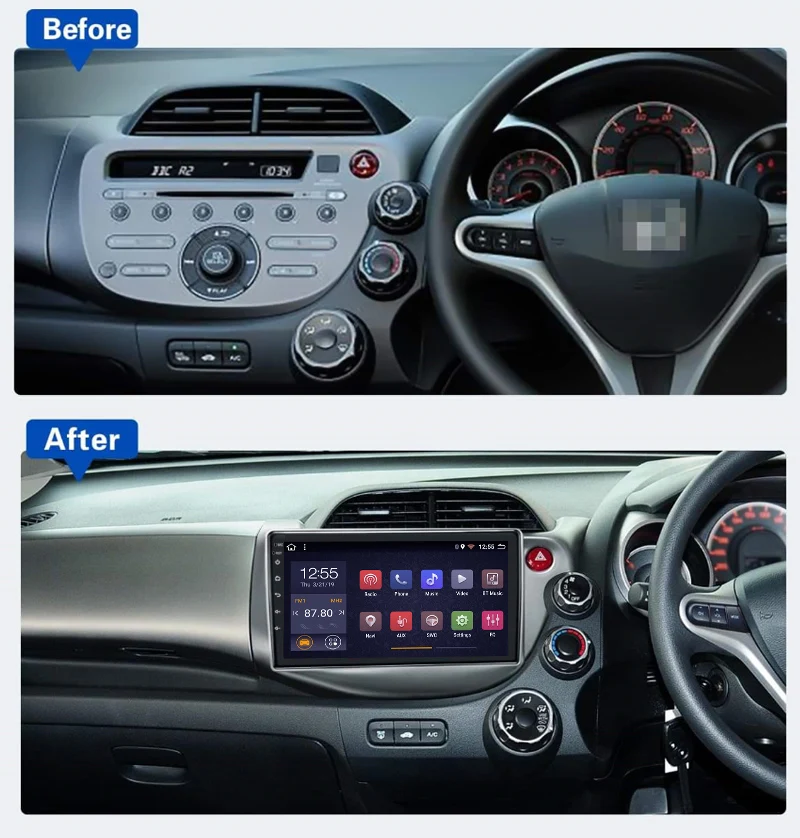 10 1 дюймов Android 9 0 Автомобильный gps навигатор для Honda Fit 2008 2013 правый руль поддержка