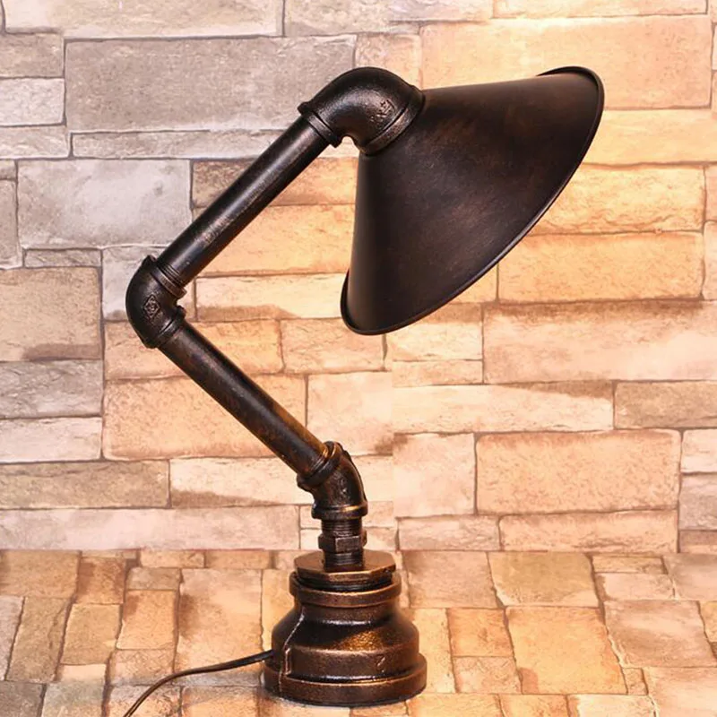 Простая лампа в стиле ретро декоративная винтажная классическая настольная