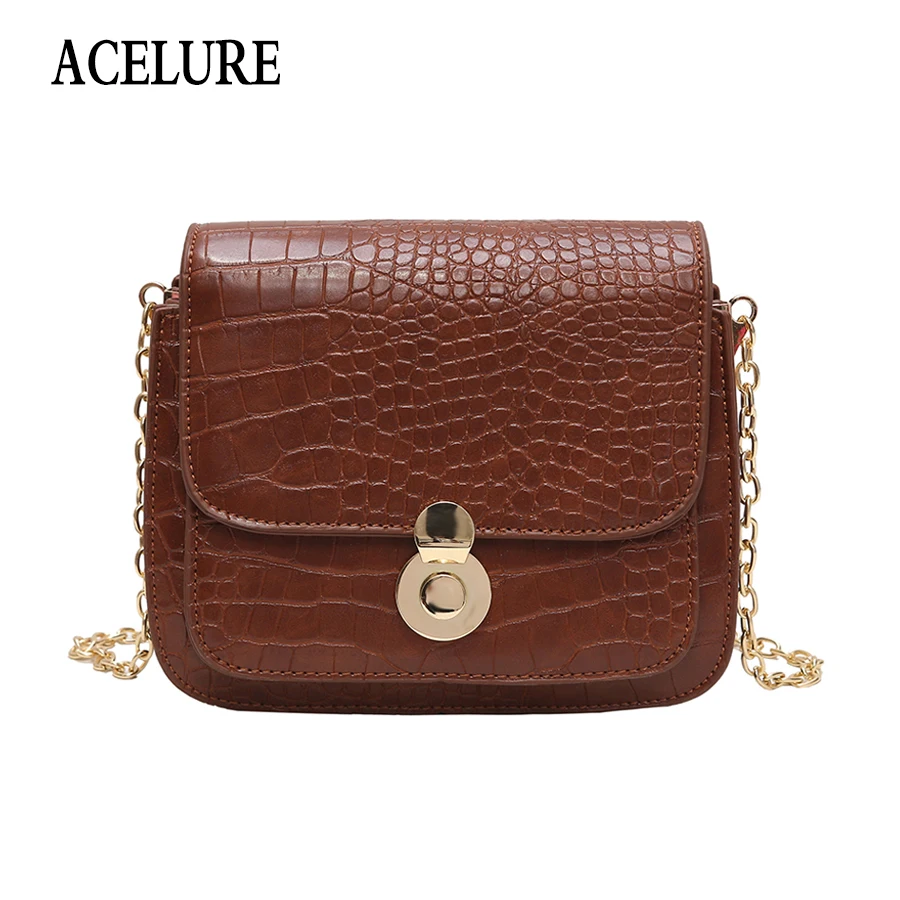 ACELURE Корейская версия небольшой площади женские сумки модные ретро сумка через
