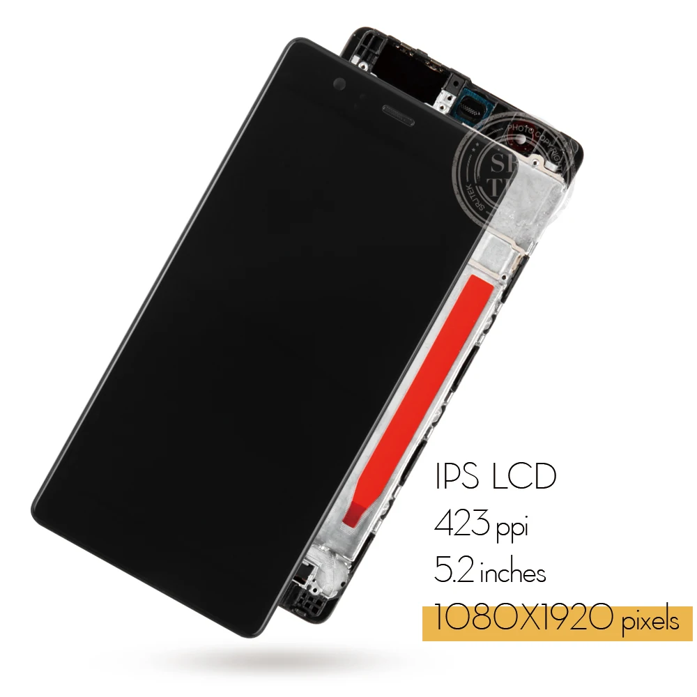 Srjtek для huawei p9 ЖК-дисплей EVA-L09 EVA-L19 EVA-AL00 Дисплей + Сенсорный экран Digitizer рамка в